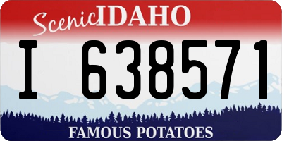 ID license plate I638571