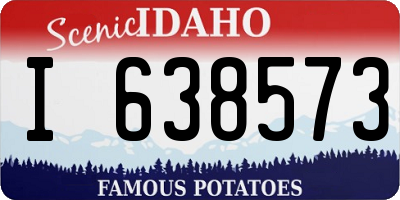 ID license plate I638573