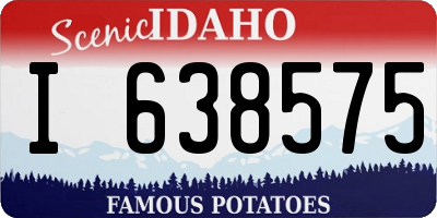 ID license plate I638575