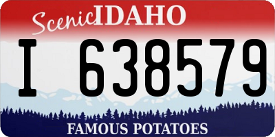 ID license plate I638579