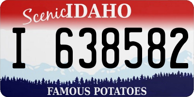 ID license plate I638582