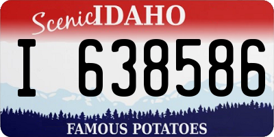 ID license plate I638586