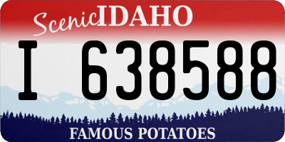 ID license plate I638588