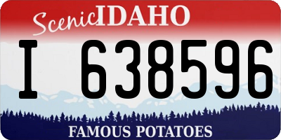 ID license plate I638596