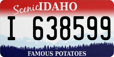 ID license plate I638599