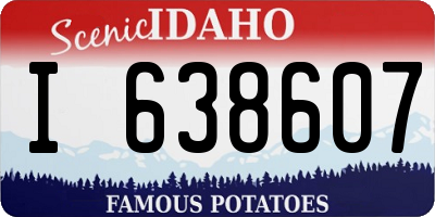 ID license plate I638607