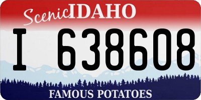 ID license plate I638608