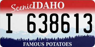 ID license plate I638613