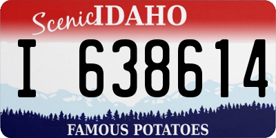 ID license plate I638614