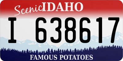 ID license plate I638617