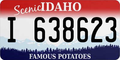ID license plate I638623