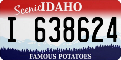 ID license plate I638624