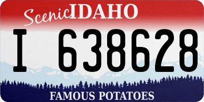 ID license plate I638628