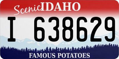 ID license plate I638629