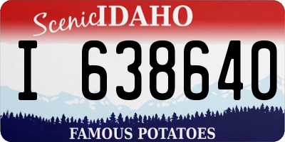 ID license plate I638640