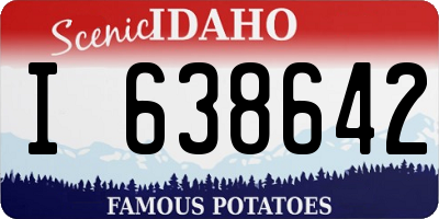ID license plate I638642