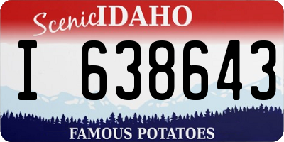 ID license plate I638643