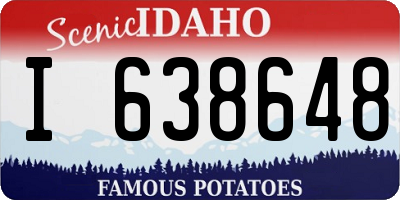 ID license plate I638648