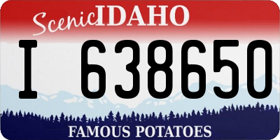 ID license plate I638650