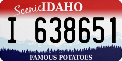 ID license plate I638651