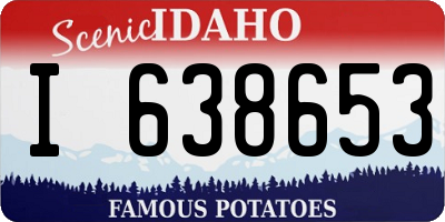 ID license plate I638653