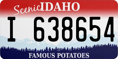 ID license plate I638654