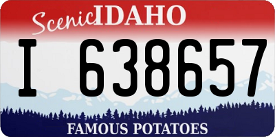 ID license plate I638657