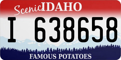 ID license plate I638658