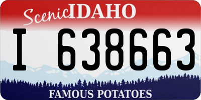 ID license plate I638663