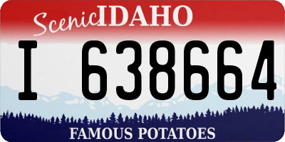 ID license plate I638664