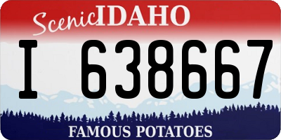ID license plate I638667