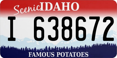 ID license plate I638672