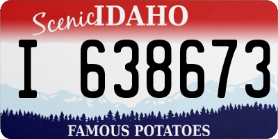 ID license plate I638673