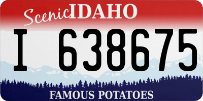 ID license plate I638675