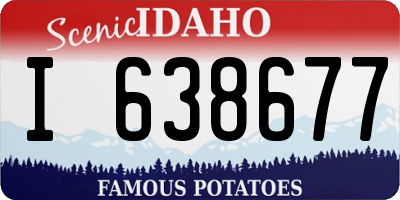 ID license plate I638677