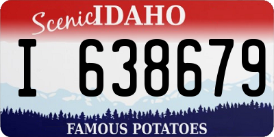 ID license plate I638679