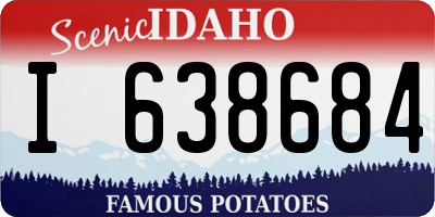 ID license plate I638684