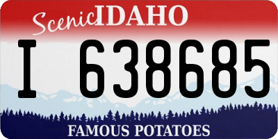ID license plate I638685