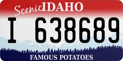ID license plate I638689