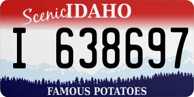 ID license plate I638697