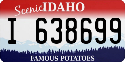 ID license plate I638699