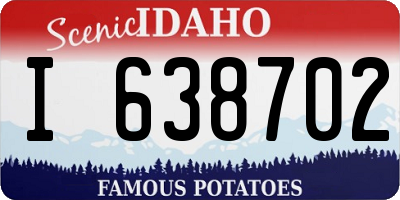 ID license plate I638702