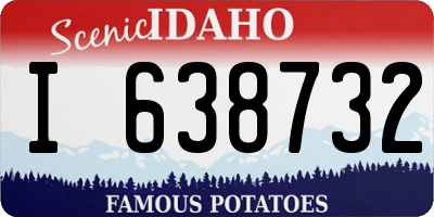 ID license plate I638732