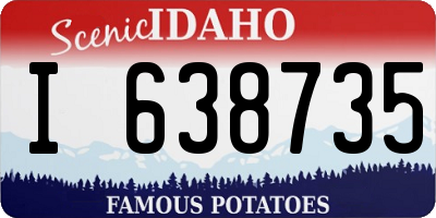 ID license plate I638735
