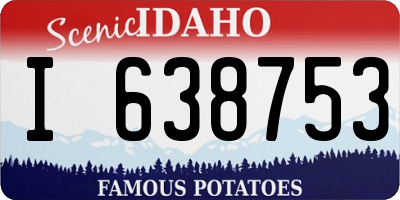 ID license plate I638753