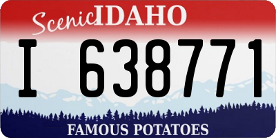ID license plate I638771