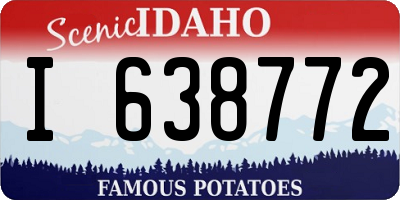 ID license plate I638772