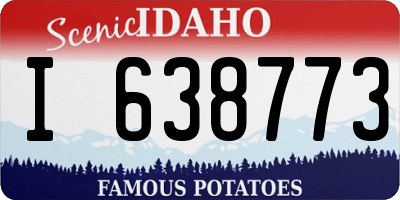 ID license plate I638773