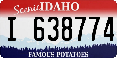 ID license plate I638774