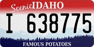 ID license plate I638775